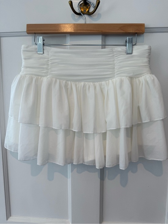 HALARA Pants - HALARA Mid Rise Sheer Layered 2-in-1 Micro Mini Casual Skirt w/ Pocket NEW Large